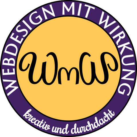Webdesign mit Wirkung Webdesign mit Wirkung - Logo mit dem Slogan "kreativ und durchdacht"